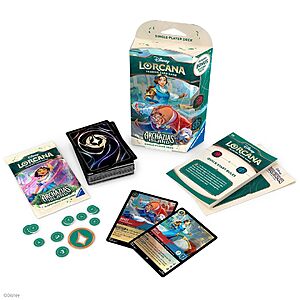 Disney Lorcana TCG: Archazia's Island Single-Player Starter Deck w/ 1 Booster Pack $9.95 + Free Shipping w/ Prime or on $35+