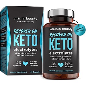60-Ct Vitamin Bounty Recover On Keto Sugar-Free Electrolytes Capsules $11.99 w/ S&S + Free Shipping w/ Prime