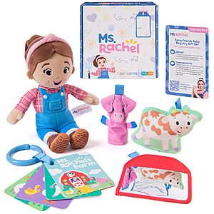 $8.06: Ms. Rachel Farm Friends Baby Gift Set | Plush, Animal Cards & Finger Puppet Toys at Amazon