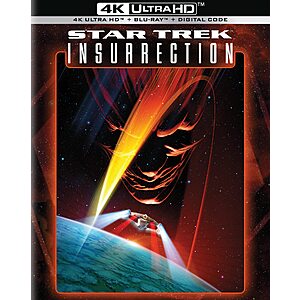 Star Trek IX: Insurrection (4K Ultra HD + Blu-Ray + Digital Code) $14.99 + Free Shipping w/ Prime or on $35+