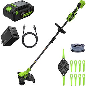 Greenworks 24V 13" 2-in-1 Cordless String Trimmer & Edger w/ 4.0Ah Battery (ST1302) $109.99 + Free Shipping