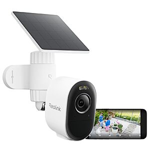 Reolink Argus 3 Pro 2K+ 5MP Super HD Wireless Camera with Solar Panel Lite - $80