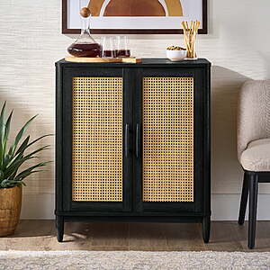Better Homes & Gardens Springwood Caning Bar Cabinet (Charcoal) $78.98 + Free Shipping