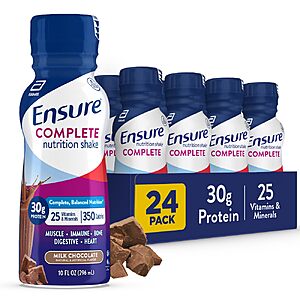 Select Accounts - Ensure COMPLETE Chocolate Nutrition Shake, Balanced Meal Replacement, 24pk - $38.89 AC + S&S + AND MORE