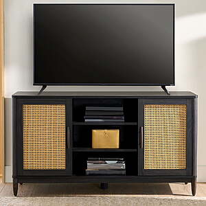 Better Homes & Gardens Springwood Cane 57" TV Stand for TVs up to 65" (Charcoal or Light Honey) $140.80 + Free Shipping