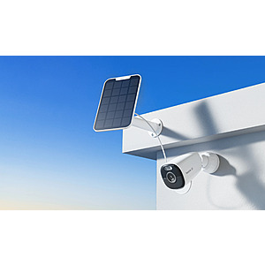 ReoLink Argus Eco Ultra Smart 4k Standalone Battery/Solar-Powered Camera with 5/2.4GHz WiFi (1 camera + 1 solar panel, white) $100