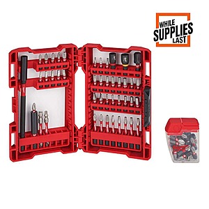 Milwaukee SHOCKWAVE Impact Duty Alloy Steel Screw Driver Bit Set (70-Piece) $22.5