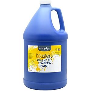 [NEW] $15.12 | 128-Oz Handy Art Little Masters Washable Tempera Paint, Blue at Amazon