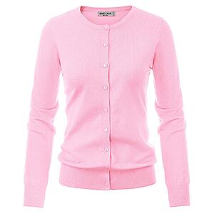 GRACE KARIN Pink Cardigan Sweaters for Women Lightweight Fall Cardigans Fashion Clothing School Teacher Outfits M $7.5