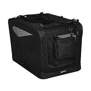 30" Amazon Basics Foldable Soft-Sided Pet Carrier Crate (Black) $17.19 + Free Shipping w/ Prime