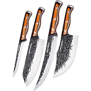 Naitesen 4PCS Hand Forged Butcher Knives $27.5