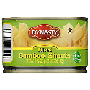 (12 pack) Dynasty Sliced Bamboo Shoots, BPA Free, Allergy-Friendly, 8 oz Can $11.26