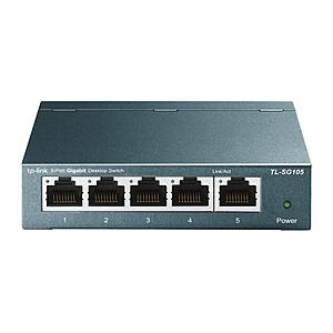 TP-Link TL-SG105, 5 Port Gigabit Unmanaged Ethernet Switch, Network Hub, Ethernet Splitter, Plug & Play, Fanless Metal Design, Shielded Ports, Traffic Optimization $13.19