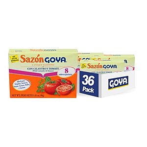 [NEW] $22.61 | 36-Pack 1.41-Oz Goya Foods Sazón Seasoning with Cilantro & Tomato at Amazon (62.8￠ each)