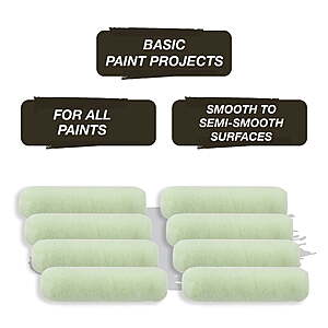 8 Pack Linzer Economy 9" x 3/8" Knit Roller Cover $3.15 + Free S&H w/ Walmart+ or $35+