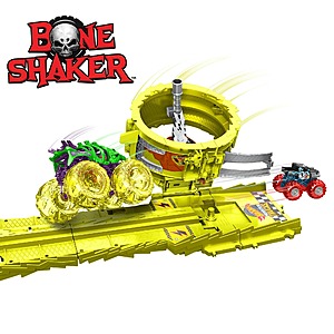 Hot Wheels Monster Trucks Charge & Chase Challenge Playset w/ 2 Monster Truck Toys $16 + Free Shipping $15.99