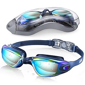 Aegend Adults & Youth Anti-Fog Swim Goggles (Aqua Blue) $2.99 + Free Shipping w/ Prime or on $35+
