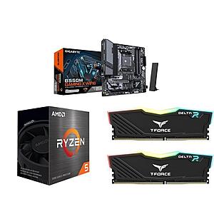 AMD Ryzen 5 5500 + GIGABYTE B550M GAMING X Micro ATX Motherboard + 16GB RGB Ram + CPU Air Cooler $256 + Free S&H $255.99