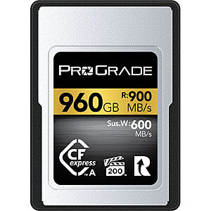 ProGrade Digital 960GB CFexpress 2.0 Type A Gold Memory Card $439.99