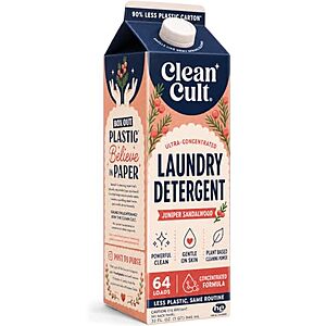 32-Oz Cleancult Liquid Laundry Detergent (Juniper Sandalwood, 64 Loads) $7.50 w/ S&S + Free Shipping w/ Prime or on $35+