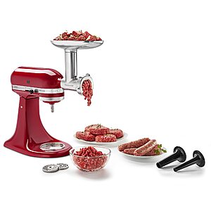 $72.00: KitchenAid KSMMGA Food Grinder Attachment for All KitchenAid Stand Mixers