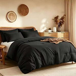 [Prime] 3-Piece Quataly Queen (90×90) Soft Lightweight Breathable Comforter Set $16.99 + Free Shipping