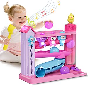 Musical Toddler Toys for 1 2 3 Years Old, (Purple) - $5.99 (lightning deal + promo code)