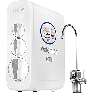 [Refurbished] Waterdrop G3P600 8 Stage Tankless Reverse Osmosis System $299.00​ + Free Shipping