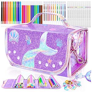 70-Piece DreamyCandy Kids' Art Supply Set w/ Glitter Storage Case $10.99 + Free Shipping w/ Prime or on $35+