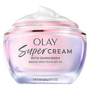 1.7-Oz Olay Lightweight Face Moisturizer Super Cream w/ SPF 30 Sun Protection (Floral and Ginger) $18.37 w/ S&S + Free Shipping w/ Prime or on $35+