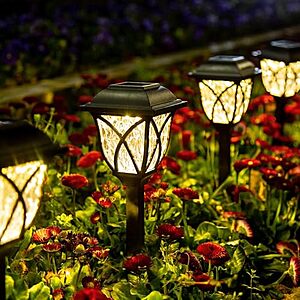 6-Pack GIGALUMI LED Solar Garden Pathway Lights (Warm White) $12.31 + Free Shipping w/ Prime or on $35+