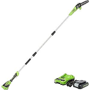 Greenworks 24V 8" Cordless Pole Saw w/ 2.0Ah Battery & Charger (PS24B210) $109.99 + Free Shipping