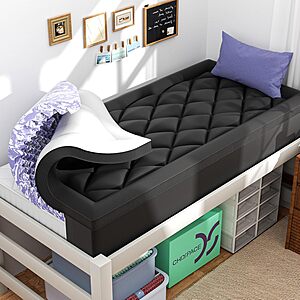 ChiXpace 4" Dual-Layer Gel Memory Foam & Pillow Top Mattress Topper (Various) from $41.99 + Free Shipping $83.99