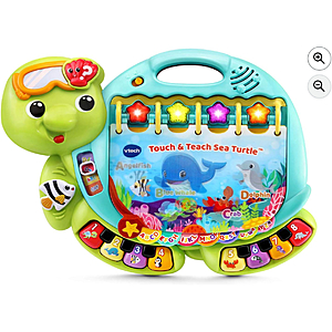 VTech Touch and Teach Sea Turtle Interactive Learning Book, Green $15.52
