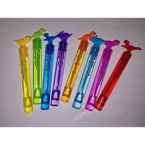 30-Pack 4.2" Genuvi Mini Dinosaur Bubble Wands $4.79 + Free Shipping w/ Prime or on $35+