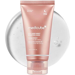 medicube Wrapping Mask Collagen Overnight Peel Off Facial Mask | Elasticity & Hydration Care, Reduces Sagging & Dullness | Hydrolyzed Collagen For Glowing Skin. $15.2