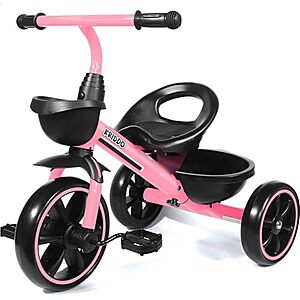 KRIDDO Toddler Tricycle for Ages 2-5 (Pink) $38.99 + Free Shipping