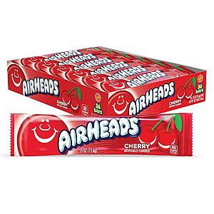 [Select Accounts] 36-Pack Airheads Individually Wrapped Candy (Cherry) $8.53 w/ S&S + Free Shipping w/ Prime or on $35+