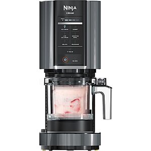 Ninja® CREAMi® 7-in-1 Ice Cream Maker, Ice Cream, Gelato & more, NC299AMZ. Ninja CREAMi transforms frozen bases into ice cream $189.99