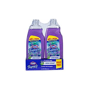 [S&S] Clorox Fraganzia Liquid Dish Soap 22 Oz, 2 Pack $5.51