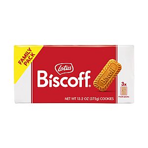 Lotus Biscoff Cookies- Caramelized Biscuit Cookies - 13.23 Ounce – non GMO Project Verified + Vegan~$4.09 With S&S @ Amazon