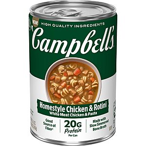 [S*S] Campbell's Protein Homestyle Chicken and Rotini Soup, 16.1 Oz Can $1.67