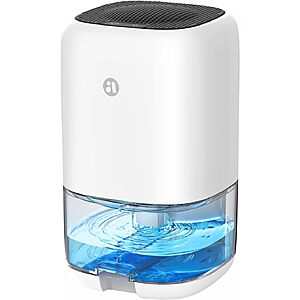 35 OZ Dehumidifier for Bedroom RV, Quiet with Auto Shut Off, White | 280 Sq.Ft Small Dehumidifiers for Home Bathroom Closet, 7 Color Light, 28dB Ultra Quiet, 35OZ Water Tank $25.19