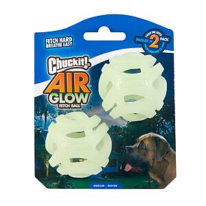 2-Pack Chuckit! Air Glow Fetch Ball Dog Toys (2.5" Medium) $2.40 + Free Shipping w/ Prime or on $35+