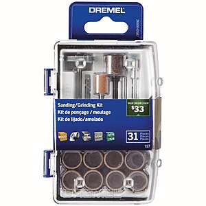 Dremel 31 -Piece Set Set Multipurpose Accessory kit Set one_size | 727-01 $9.98