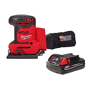 Milwaukee M18 18V Lithium-Ion Cordless 1/4 in. Sheet Sander with 2.0 Ah Compact Battery $129