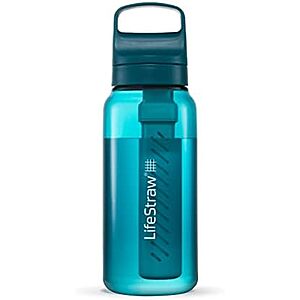 $36.99* | LifeStraw Go Series BPA-Free Water Filter Bottle, 1L Laguna Teal at Amazon