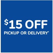 YMMV, Kroger digital coupon, $15 off a delivery or pickup order of $75 or more