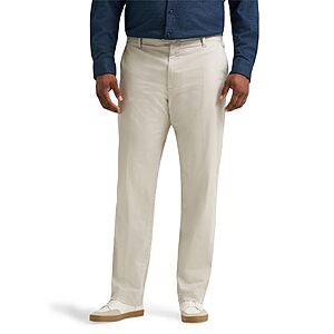 Lee Men's Extended Size Extreme Motion Cotton Regular Fit Flat Front Straight Pant (City Beige, Painter Grey, Navy Size 38 - 60)  $20.12 + Free Shipping w/ Prime or on $35+