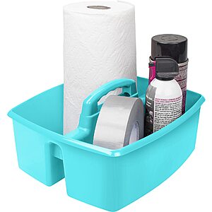 Storex Industries 13" x 11" x 6.375" Large Caddy, Teal $6.20 + Free S&H w/ Prime or $35+